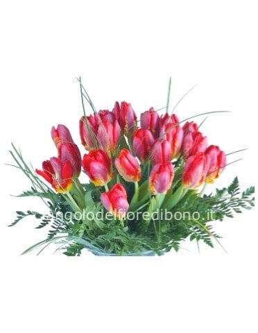 Bouquet di tulipani rosa (minimo 10)