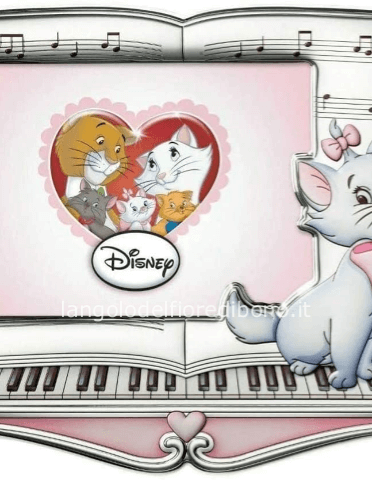 CORNICE PORTAFOTO IN ARGENTO GLI ARISTOGATTI