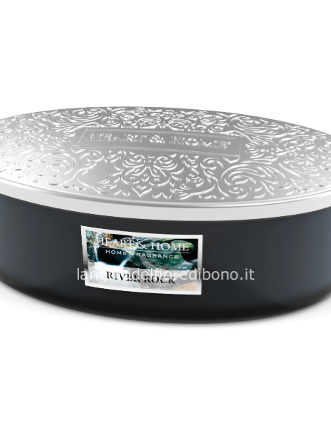 HEART & HOME CANDELA PROFUMATA  ELLIPSE 420g - RIVER ROCK