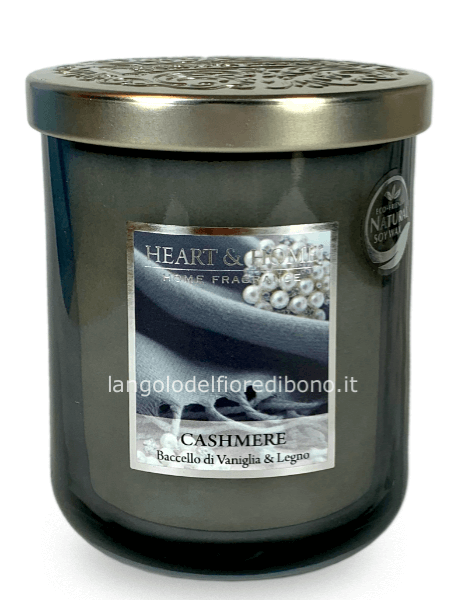 HEART & HOME CANDELA PROFUMATA 340g. CASHMERE