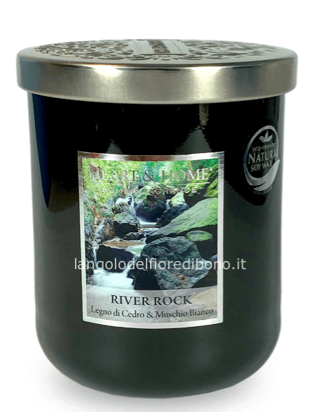 HEART & HOME CANDELA PROFUMATA 340G. RIVER ROCK