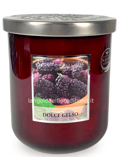 HEART & HOME CANDELA PROFUMATA 340G DOLCE GELSO