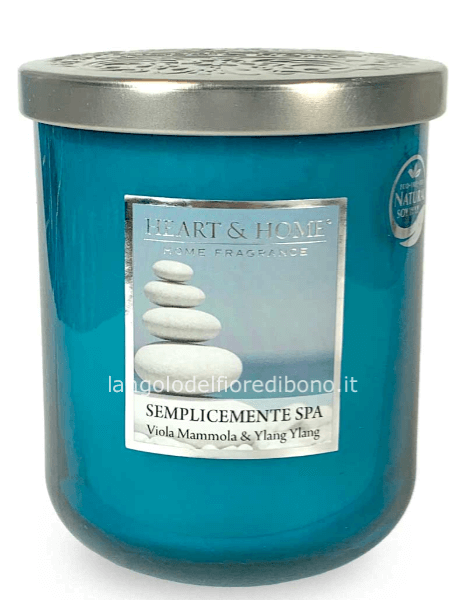 HEART & HOME CANDELA PROFUMATA 340G. SEMPLICEMENTE SPA