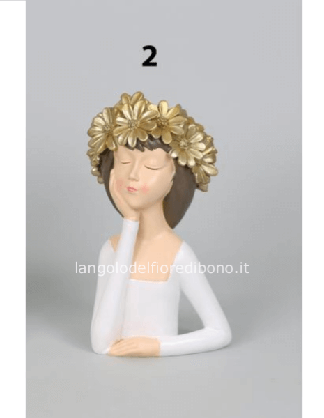 FLOWER GIRL RESINA H 29