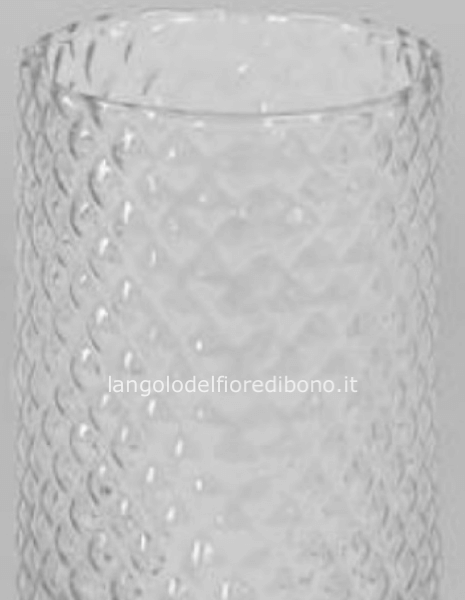 VASO VETRO DECORATO 10 X H 20 (da abbinare al tuo bouquet)